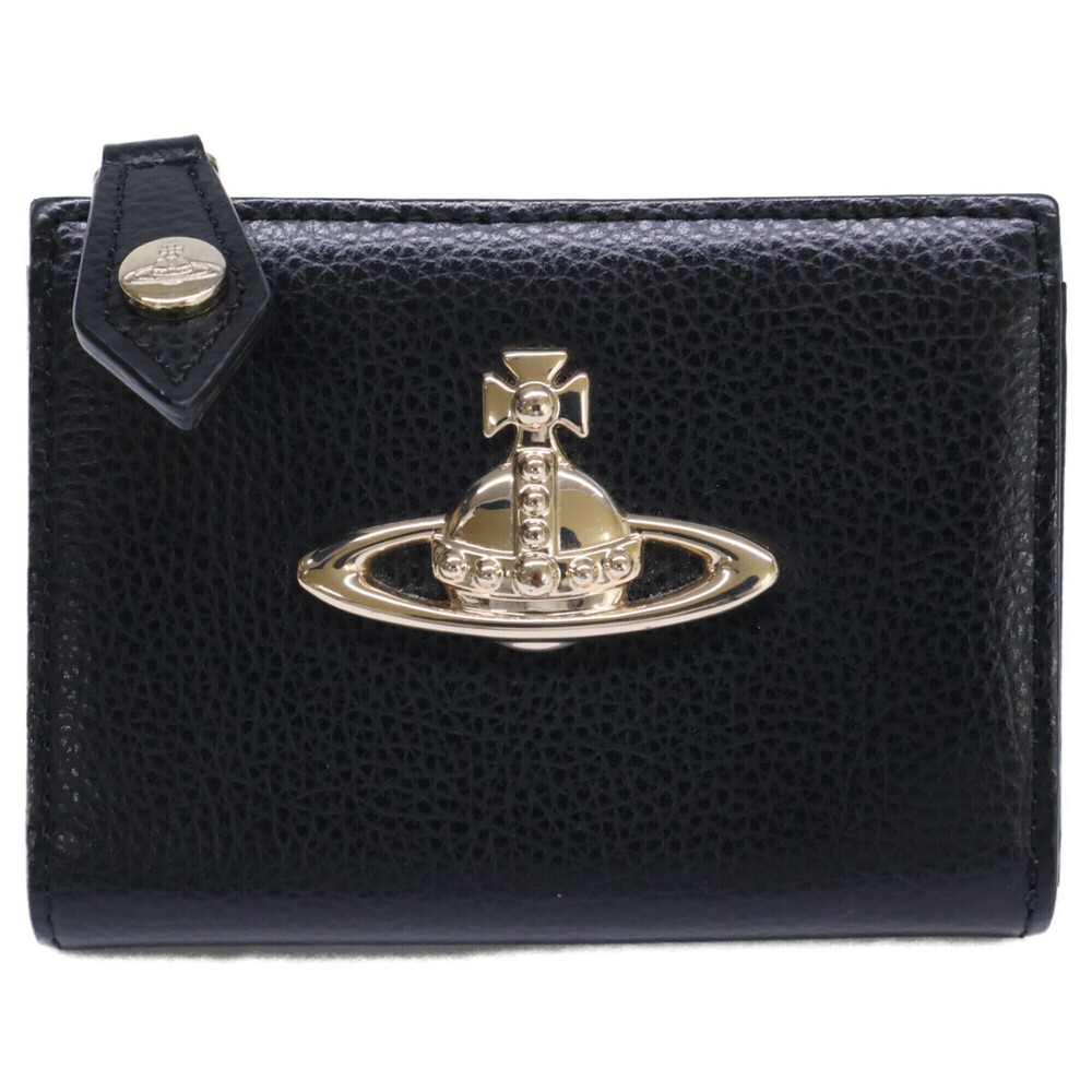 Vivienne Westwood EXECUTIVE LEATHER ZIP COIN CASE Orb Wallet/Coin Case Black ...